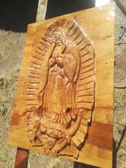 Virgen De Guadalupe Tallada En Madera Envio Gratis Mercadolibre