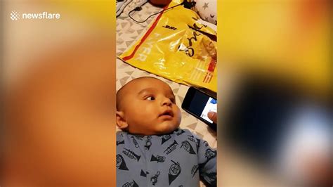 Baby Reacts To Hearing Own Voice For First Time Video Dailymotion