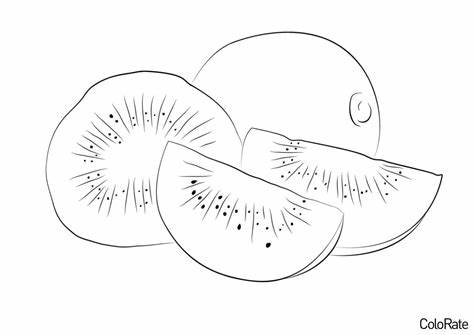 Диета киви и яблоки Раскраска Вкуснейший Киви распечатать - Киви Раскраска Вкуснейший Киви распечатать - Киви Диета киви и яблоки