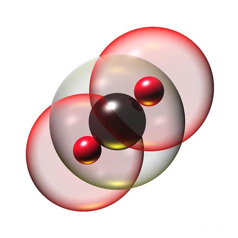 Carbon Dioxide Molecule Photograph By Russell Kightleyscience Photo