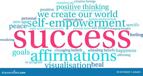 Success Word Cloud Stock Vector Illustration Of Repeated 65105623