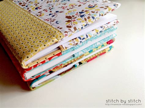Stitch By Stitch Fabric Book Cover Tutorial