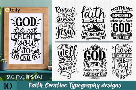 Faith Svg Bundle Bible Verse Designs Graphic By Etcify · Creative Fabrica