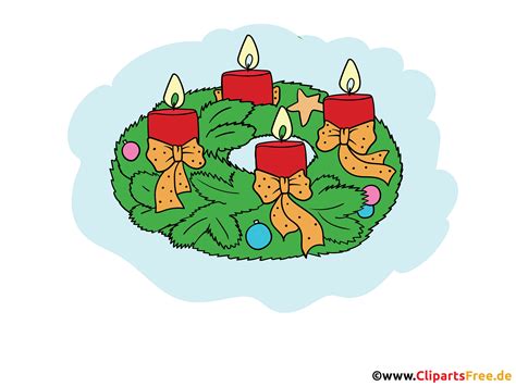 I-Advent wreath enamakhandlela angu-4 - Izithombe ze-Advent mahhala