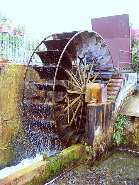 Watermill Windmill Water Water Generator Garden Trains Old Bridges