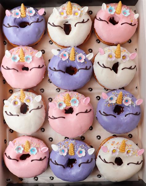 Unicorn Donuts (Box of 12) | The Rolling Donut
