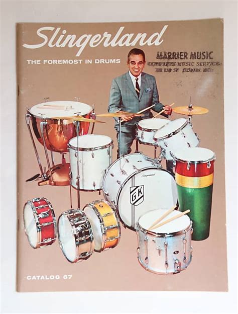 Vintage Slingerland Drum Catalog 1967 Reverb