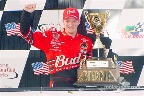 Dale Earnhardt Jr With His Trophy At Dover Downs 400 2