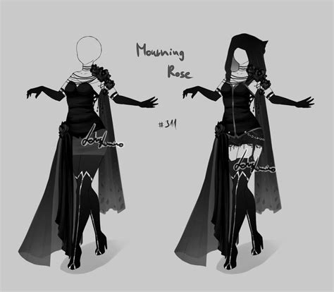 Outfit Design 311 Open By Lotuslumino On Deviantart Outfits