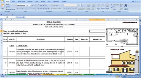 Bill of quantities template excel : Summary Of Bill Of Quantities | Advantages Of Bill Of ...
