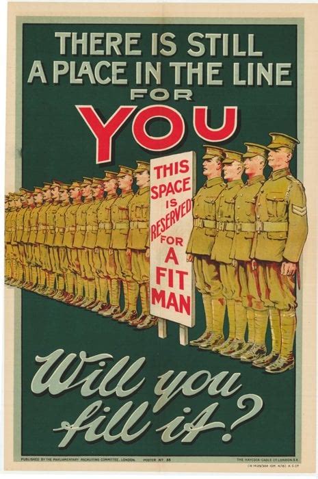 Ww1 British Recruitment Poster Propagandaposters