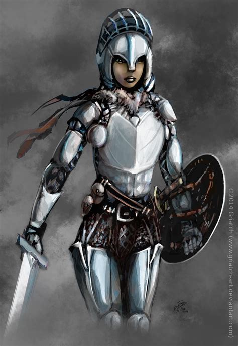 Female Armor Sketch By Griatch Art On Deviantart
