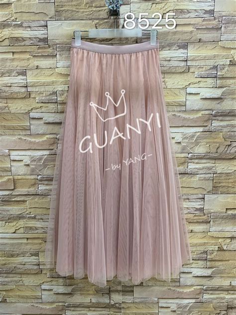 Women′s Sheer Skirt Tulle Mesh Layered Midi Skirt 8525 China Mesh Skirt And Lady Skirt Price