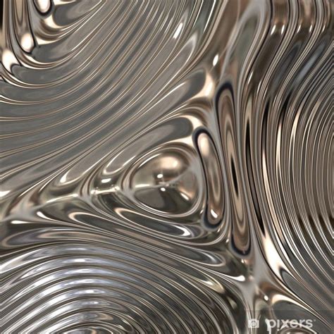 Texture Of Metal Chrome Wall Mural Pixers We Live To Change In