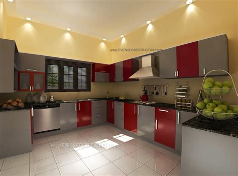 Evens Construction Pvt Ltd: Modern Kerala kitchen