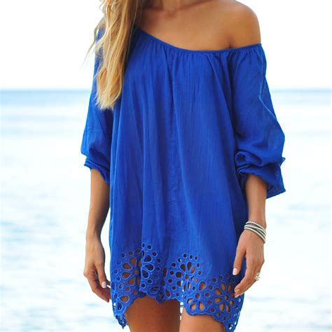 Seafolly Satisfaction Beach Cover Up Kaftan In Lapis Blue Buy This