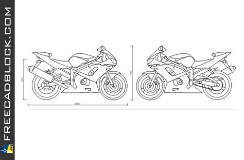 Yamaha R6 2001 Dwg Drawing Free Download In Autocad 2007
