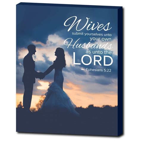 Wives Submit To Husband Ephesians 522 Bible Verse Printed On Ready To