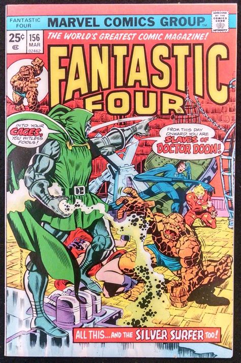 Fantastic Four 156 Fn Silver Surfer Dr Doom Cover Silver Age Comics