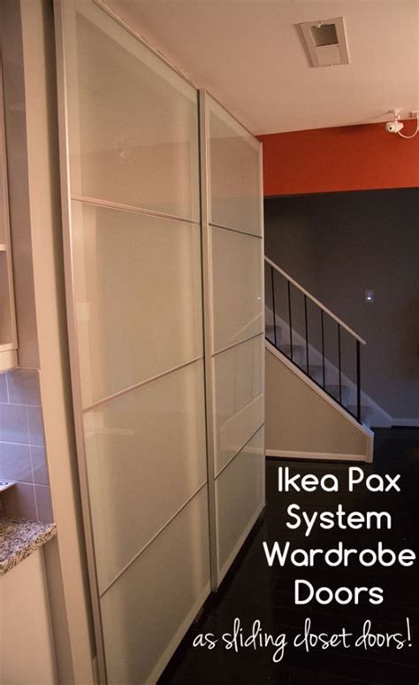 Ikea makes it easy to stay organized with their large range of closets. Installing Ikea Pax Doors as Sliding Closet Doors (Ikea Hack)