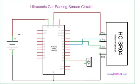 Car Reverse Parking Sensor Circuit
