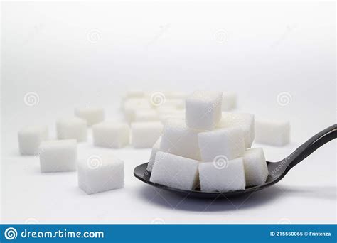 Heap Of Refined White Sugar In A Spoon Stock Image Image Of Food