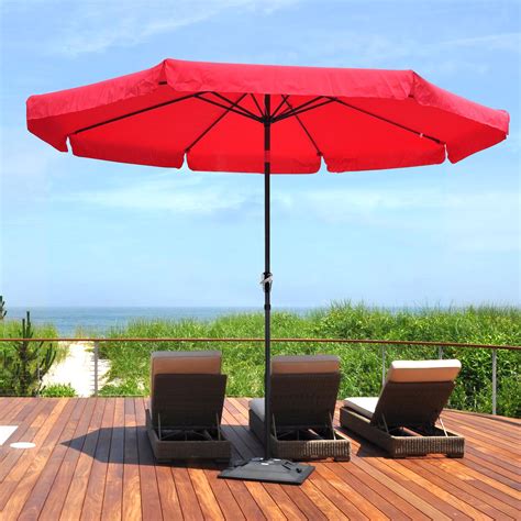 Yescom 759101315 Red Outdoor Patio Umbrella Market Yard Garden Shade Ebay