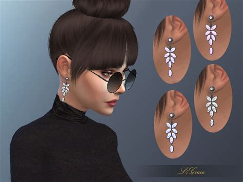 Flower Leaf Jewelry Sets Ts4 Leaf Jewelry Sets A P9 Sims4
