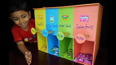 Diy How To Make Candy Machine With 4 Different Candy At Home How To
