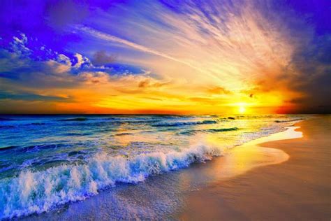 Stunning Eszra Beautiful Blue Sky Orange Sunset Photography For Sale