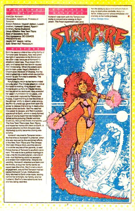 Starfire By George Perez Starfire Comics Dc Comics Superheroes