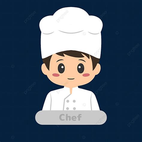 Stiker Kartun Lucu Seorang Koki Koki Profesi Kartun Png Transparan