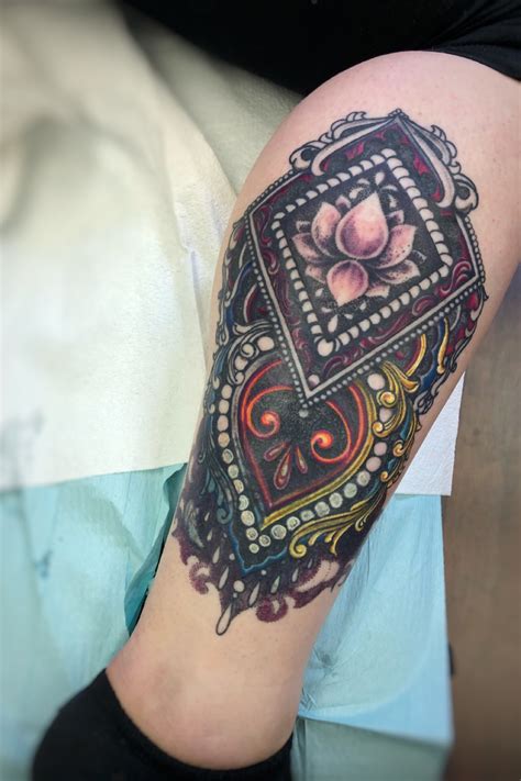 Tattoo Uploaded By Elva Stefanie • Color Geometric Ornamental Coverup