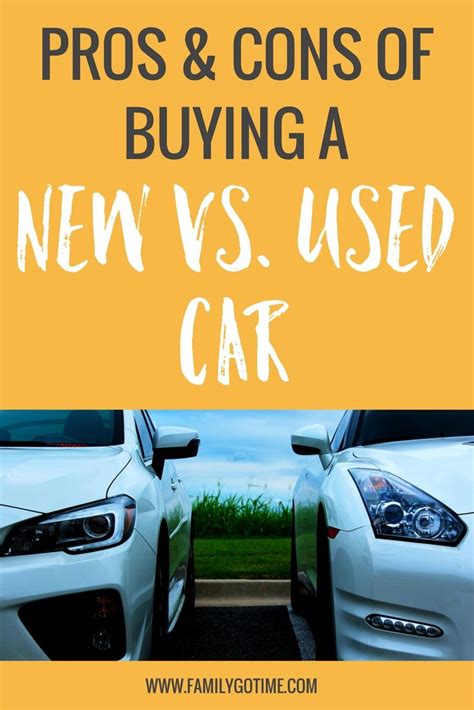 After Weighing The Pros And Cons Of Buying A New Vs Used Car Whats A