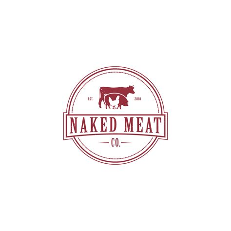 Conservative Masculine Logo Design For Naked Meat Co Est By My Xxx Hot Girl
