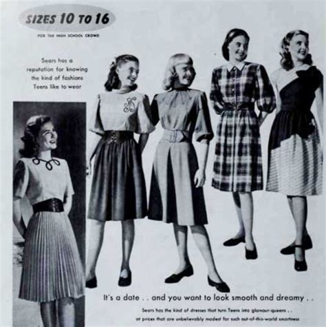 Teenage Grils Dresses1948 In 2020 1940s Fashion Women 1940s