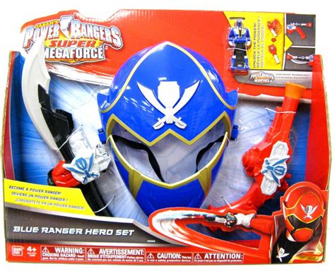 Power Rangers Super Megaforce Blue Ranger Hero Set Roleplay Toy Bandai