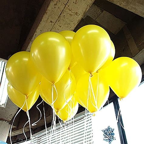 Yellow Balloons 20 Pieceslot 10inch Yellow Latex Balloon Weeding Party