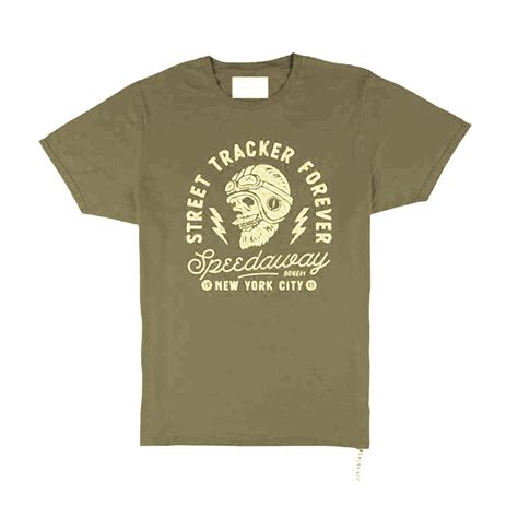 Bowery Nyc Street Tracker T Shirt Army Green Classic Kontor