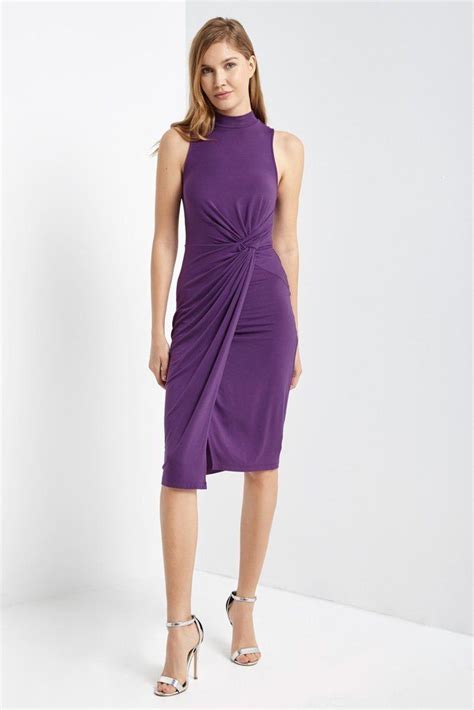 Purple Ruched Front Bodycon Dress Bodycon Dress Dresses Maxi Dress