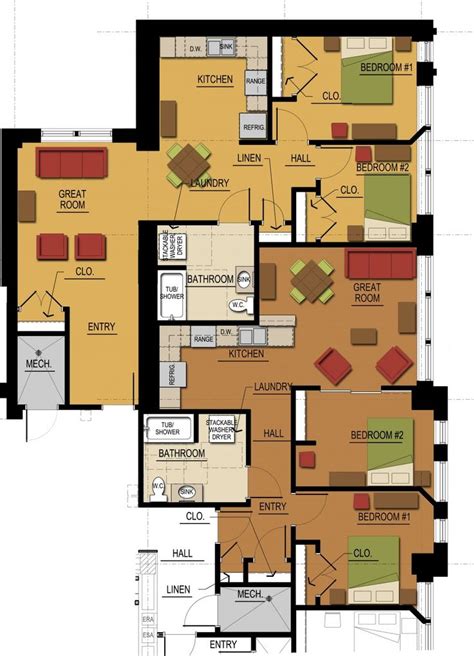 However, flooring doesn't really have to be such a nightmare every time. Do It Yourself : Floor Plans In Designing A House : Enchanting 4 Bedroom Layout And Double ...