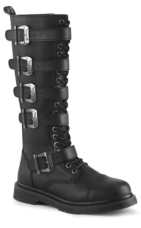 demonia bolt 425 black combat boots gothic unisex shoes australia