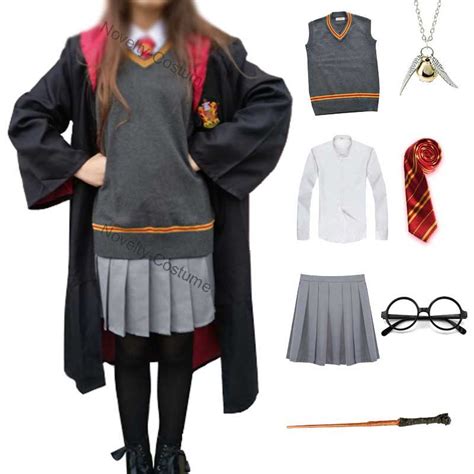 Kids Harry Potter Hermione Granger Costumes Gryffindor School Uniform