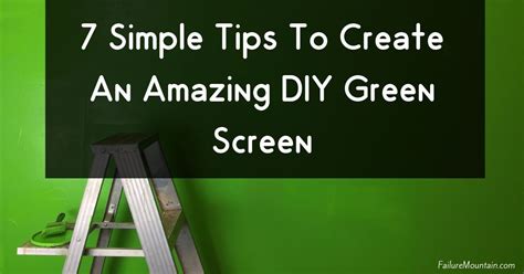 We did not find results for: 7 Simple Tips For An Amazing DIY Green Screen