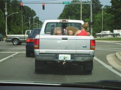 Babies Riding In The Cargo Area Of A Pickup 6 Pics