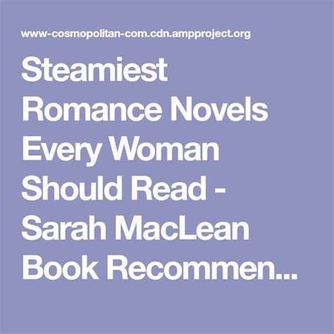 Steamiest Romance Novels Every Woman Should Read Sarah Maclean Book