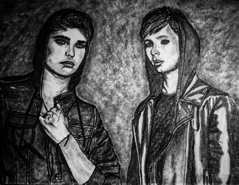 Sam And Colby Drawing By Shadow Pixels