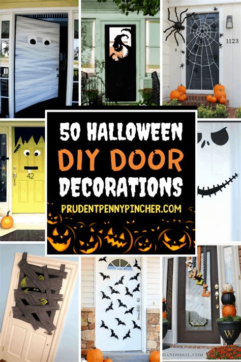 50 Diy Halloween Door Decorations Prudent Penny Pincher
