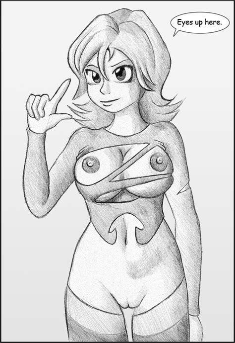 Rule 34 Breasts Clothing Female Female Only Front View Human Irma Lair Marchhare64 Monochrome