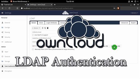 Setting Up Ldap Authentication For Owncloud Youtube